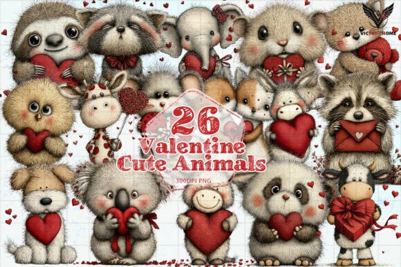 Download Valentine Cute Animals PNG - Cute animal Collection