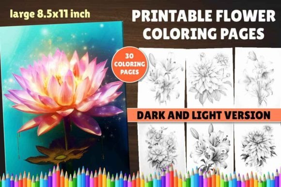 Download Printable Flower Coloring Pages - Printable flower Collection