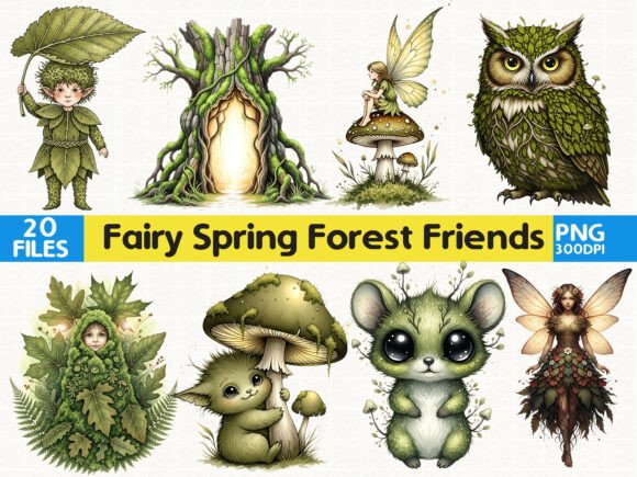 Download Magical Forest Friends Cute Animals Png - Cute animal Collection
