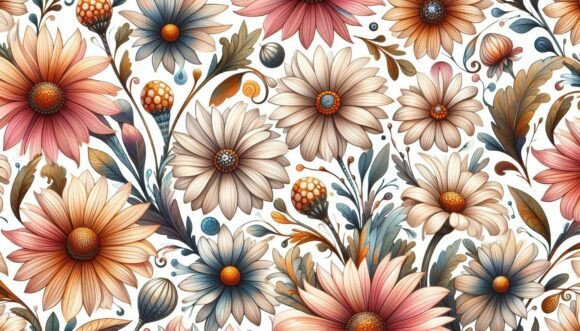 Download Stylized Daisy Print - Daisy print Collection