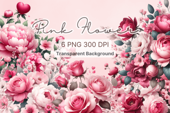 Download Pink Floral, Watercolor Flower Clipart - Watercolor flower clipart Collection