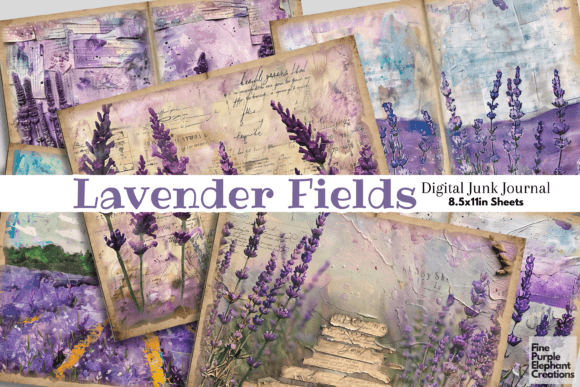 Download Lavender Floral Plant Field Junk Journal - Plant Collection
