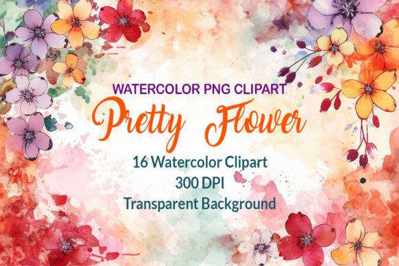 Download Pretty Watercolor Flower Clipart - Watercolor flower clipart Collection