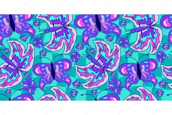 Download Purple Psychedelic Seamless Pattern - Premium Resources