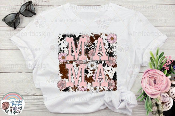 Download Mama Boho Flower Western Cow Daisy Print - Daisy print Collection
