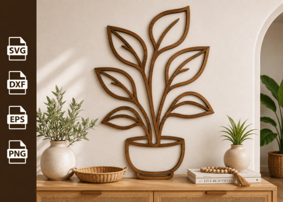 Download Potted Plant Tree Laser Cut Files Svg - Plant Collection